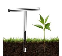 Sonde d'échantillonnage de sol - Sonde de test de sol avec poignée tubulaire en T - Outil de sonde de terre pour l'échantillonnage du sol, l'entretien des plantes, la pelouse, le jardin, la Fa