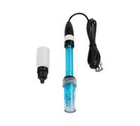 Sonde d'électrode PH BNC connecteur pour analyse de liquide (bleu) | Interface d'électrode BNC, option non rechargeable, analyse précise des liquides, s'adapte aux sondes standard