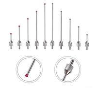 Sonde d'indicateur avec filetage M2,5 pour micromètre et jauge de hauteur, précise à une résolution de 0,01 mm (M2,5 x D3 x L20)