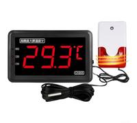 Sonde Étanche Longue Portée 50m pour alarme Visuelle Sonde Étanche(A) | Écran LED géant, lecture à 50m, pour idéal faible pour luminosité, pour alarme sonore et visuelle, plage -50 à 500°C