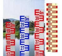 Sonde Niveau Eau Puit Indicateur de Niveau D'eau Phosphorescent, Jauge | Sonde de Niveau D'eau Souterraine Robuste Résistante La Rouille, Outil Mesure Profondeur(W20cm(7 7/8"),H26m(85.3ft))