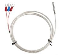 Sonde Pt100 Acier 304 Immersion Eau -50 à 450°C Sonde Pt100 Acier(1.5meter) | Acier 304, immersion directe, étanche IP68, plage -50 à 450°C, usage industriel