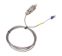 Sonde thermocouple à anneau fileté, type K/E haute température 0-400°C, WREM-201/301 pour machine à plastifier, 16/20 x 1,5 mm (filetage E201 16 mm)