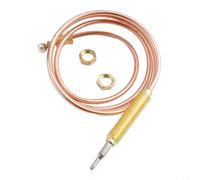Sonde thermocouple avec embout M8 et écrou M8 pour un montage sûr sur les brûleurs à gaz, cheminées, poêles et vannes de sécurité de four (90 cm)