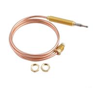 Sonde thermocouple avec embout M8 et écrou M8 pour un montage sûr sur les brûleurs à gaz, cheminées, poêles et vannes de sécurité de four (60 cm)