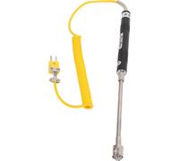 Sonde thermocouple de surface de type K Sonde de température en acier avec poignée isolée pour tests de température(thermocouple à tige droite)