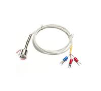 Sonde thermocouple étanche de type K mise à la terre, sonde d'adsorption magnétique haute résistance PT100, capteur thermique industriel -60-80 ℃/-60-180 ℃/-60-350 ℃ 1 M-5 M(-60-350c,Cable length 1M)