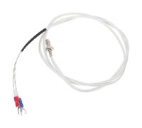 Sonde Thermocouple Miniature Type K M6 avec Câble Tressé Isolé | Alliage Nickel-chrome, Raccord Fileté, Retour Rapide, Jusqu’à 200 °c, pour Contrôleurs, Chambres Chauffantes et Maintenance