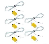 Sondes de mesure de température, 1 m, type K, lot de 5 thermocouples pour mesurer de 50 à 400 degrés Celsius