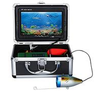 Sondeur de Poisson, 7 "LCD 100 Kit de caméra vidéo pêche sous-Marine 0TVL 12 LED PCS Lampe Infrarouge/Blanche Lights Vidéo Fish Fisher Finder Lake Poisson sous-Marin(IR LED 10M Cable)
