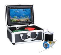 Sondeur de Poisson, 7 "LCD 100 Kit de caméra vidéo pêche sous-Marine 0TVL 12 LED PCS Lampe Infrarouge/Blanche Lights Vidéo Fish Fisher Finder Lake Poisson sous-Marin(White LED 20M Cable)