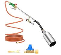 Sondiko Désherbeur de mauvaises herbes à grande flamme - Brûleur à gaz haute performance avec tuyau de 3 m - Réducteur de pression et accessoires - Brûleur de mauvaises herbes pour jardin, allée