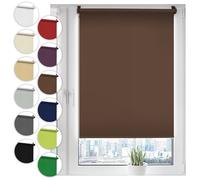 Sonello Store occultant Klemmfix sans percage 70cm x 210cm Brun, Store Enrouleur Opaque pour fenêtres et Portes, Fixation avec ou sans perçage, Kit de Montage Inclus, Protection Solaire