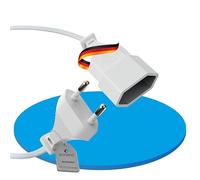 sonero Câble d'alimentation - Rallonge de câble d'alimentation - 10,0 m - Fiche européenne - Fiche plate type C vers prise Euro - Rallonge d'alimentation - Pour TV, console de jeux, appareils ménagers