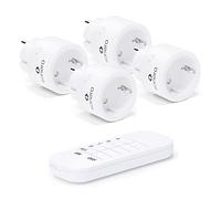 Sonero Jeu de Prises sans Fil 2300 Watts | 1x télécommande, 1x Prise pour Usage intérieur, portée 30m, Blanc - Incompatible avec prise française
