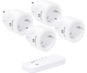 SONERO Kit de prises radio S-RCS104, 1 émetteur, 4 récepteurs, blanc