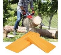 Sonew 2 pièces Coins d'Abattage d'Arbres, 5,51''+7,87'' Cale Plastique Abattage avec écailles Barbelées et Veines profilées, Outil Accessoire pour Bûcheron
