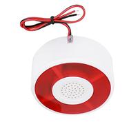 Sonew Alarme sonore et Lumineuse DC 12 V, sirène d'avertissement de Signal stroboscopique Clignotant Alarme à lumière Clignotante LED