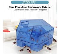 Sonew Boîte piège à cafards Boîte de piège à cafards réutilisable Non toxique, attrape-insectes de cuisine à jardin outils Bleu