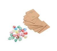 Sonew Cartes de Saint-Valentin avec Pierres Acryliques en Forme de Cœur - Lot de 24 Cartes de Vœux Uniques pour échange en adeaux Souvenirs pour Collègues, Amis, Famille, Cadeaux de Fête pour