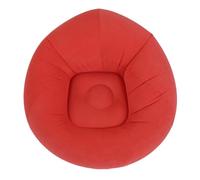 Sonew Chaise Gonflable sans Sac, Chaise Longue Ergonomique en PVC floqué Souple, pour Salon, Chambre à Coucher, Meubles Gonflables Portables d'extérieur (Rouge)