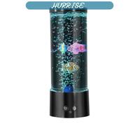Sonew chambre à coucher Veilleuse USB Lampe Méduse Veilleuse LED Lampe de Table USB Bulle Poisson 16 quincaillerie baladeuse Noir