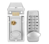 Sonew Entrée sans ode Mécanique Verrouillage de la Porte - Bouton à Poussée d'Alliage en Alliage en Zinc étanche pour les Portes Extérieures Intérieures en Bois - Accessoire de sécurité à