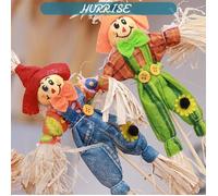 Sonew Épouvantail d'Halloween Épouvantail debout 4 pièces, joli ornement de jardin d'automne pour deco decoration Coloré