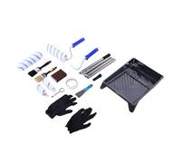 Sonew Kit de Rouleaux à Peinture Haut de Gamme de 19 Pièces avec Rallonge pour la Peinture à la Maison |Comprend des Couvre-rouleaux, un Plateau, des Brosses Coudées et Plates, un Grattoir