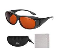 Sonew Lunettes de sécurité rouges, OD4 + OD6 + 190-540NM 800-1700NM Lunettes de protection Lunettes de sécurité Lunettes de protection de travail Protection des yeux Protection visuelle des yeux