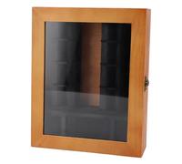 Sonew Ornement d'étagère Miniature - Petite Vitrine de Bibliothèque en Bois Fabriquée à la Main avec Un Design de Petite Maison pour Bureau, Salle d'étude et Décoration de Bureau - Décoration