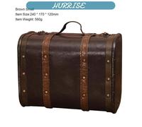 Sonew Petite valise vintage Suitcase Wood Leather Finished Antique Storage Box Decor Luggage For meuble bac Petit