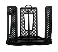 Sonew Porte-gobelet Rotatif à 360 Degrés avec 3 Compartiments, Distributeur de Rangement avec Couvercle de Tasse en Plastique Peu Encombrant de Grande capacité pour la Cuisine, la Station de café,