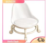 Sonew tabouret à roulettes de faible hauteur Sonew tabouret bas avec roulettes Tabouret roulant bas pour meuble tabouret