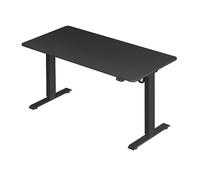 SONGMICS Bureau électrique réglable en Hauteur 70 x 140 x (73-114) cm - avec Plateau de Table réglable en continu - Acier - Noir LSD012B02