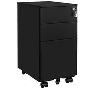 Caisson de Bureau - VASAGLE - OFC031B01 - 2 tiroirs - Noir