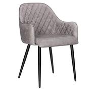 SONGMICS Chaise de salle à manger, Fauteuil, avec dossier