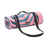 SONGMICS Couverture de Pique-Nique, 200 x 200 cm, Grand Tapis, pour Camping, Parc, Jardin, Plage, Hydrofuge, Lavable en Machine, Pliable, Motif Fougère et Rose GCM87KJ