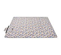SONGMICS Couverture de Pique-Nique, 300 x 200 cm, Grand Tapis, pour Camping, Parc, Jardin, Plage, Hydrofuge, Lavable en Machine, Pliable, Motif Feuille GCM008U03