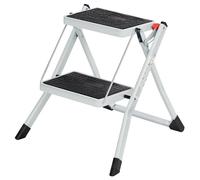 SONGMICS Escabeau, Escabeau à 2 marches, Escabeau pliant, charge maximale 150 kg