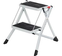SONGMICS Escabeau, Escabeau à 2 marches, Escabeau pliant, charge maximale 150 kg