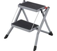SONGMICS Escabeau, Escabeau avec 2 marches, Escabeau pliant, charge maximale 150 kg, Escabeau pliant