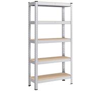 SONGMICS Étagère pour charges lourdes, lot de 2, étagère de cave, étagère de stockage, 30 x 75 x 150 cm, étagère avec structure en acier, charge maximale 650 kg