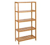 SONGMICS Étagère de Rangement, Meuble à Chaussures à 5 Niveaux, Support pour Plantes, Multifonction, pour Entrée, Salle de Bain, Balcon, Cuisine, 26 x 60 x 130 cm, Naturel BCB35Y