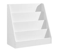 SONGMICS Étagère de Rangement Multifonctionnelle pour Enfants | Étagère de Rangement pour Enfants à 4 Niveaux, Style Moderne, Blanc, Collection Custos GKR074WZ01