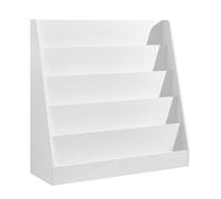 SONGMICS Étagère de Rangement Multifonctionnelle pour Enfants | Étagère de Rangement pour Enfants à 5 Niveaux, Style Moderne, Blanc, Collection Custos GKR076WZ01