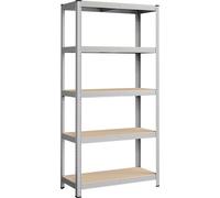 SONGMICS Étagère de stockage, 180 x 90 x 40 cm, charge maximale 875 kg (175 kg par étagère), étagère pour charges lourdes avec 5 étagères, étagère de rangement, système d'étagères, réglable en hauteur