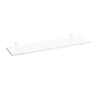 SONGMICS Étagère Murale, Étagère Flottante, Décorative, Style Moderne, pour Chambre, Salon, Salle à Manger, Cuisine, Charge Max. 10 kg, 21,3 x 80 x 10 cm, Blanc Neige et Blanc Mat LWS008WE01