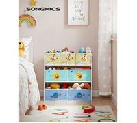 SONGMICS Étagère pour chambre d'enfant, étagère pour enfant avec 7 boîtes de rangement