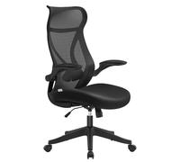 SONGMICS Fauteuil de Bureau, Dossier Ergonomique, Accoudoirs Relevables | Chaise de Bureau, Chaise Pivotante avec Appui-Tête, Hauteur Réglable, Supporte Jusqu’à 150 kg, Collection KIME OBN088B01